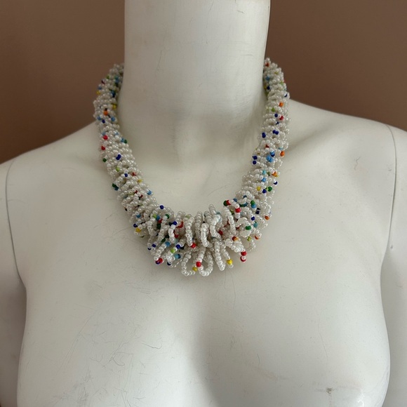 4/$100 Colourful beaded waterproof statement necklace 20 inches 💛 - Picture 3 of 9